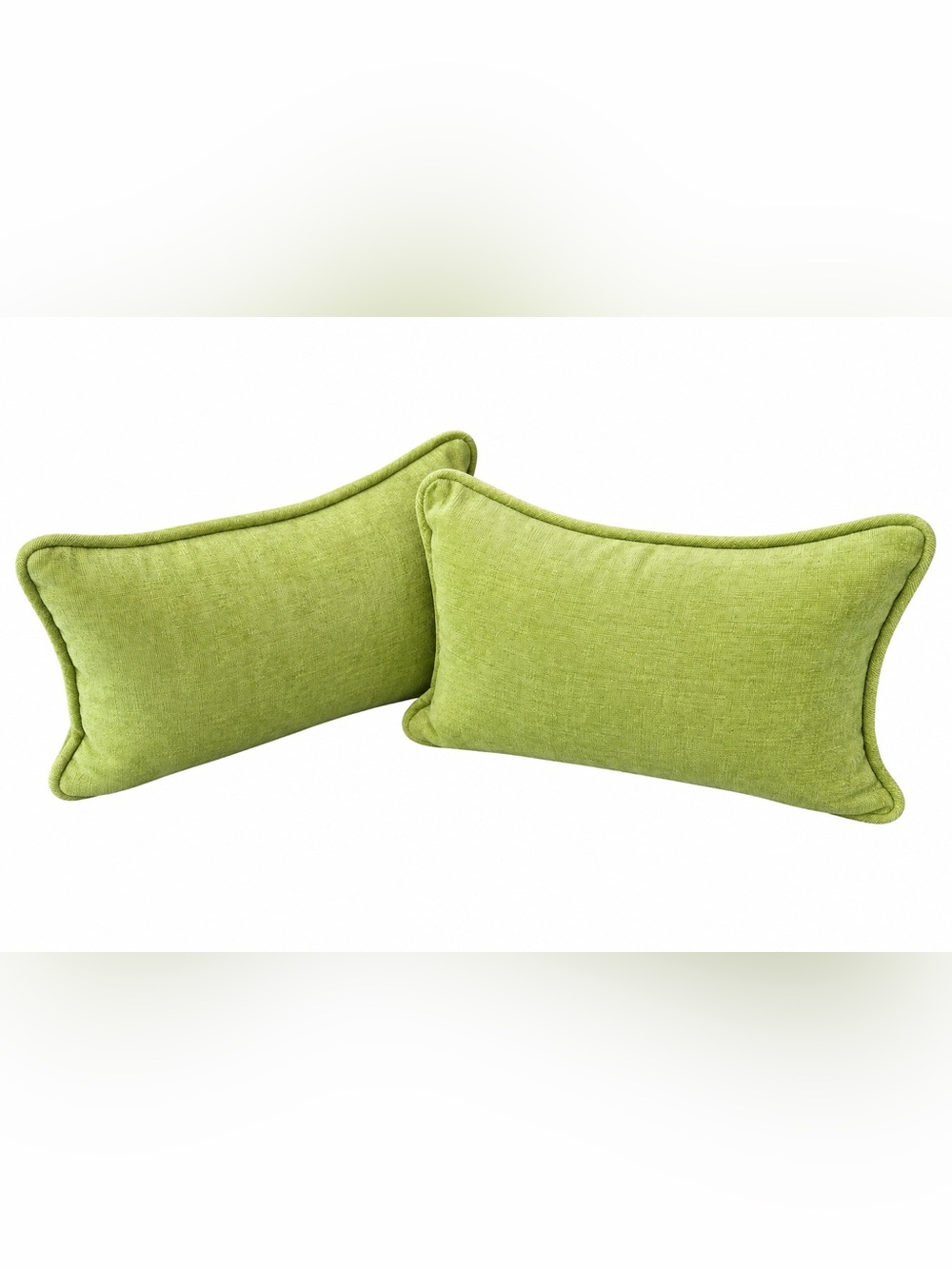 Bright Green Lumbar Accent Pillow Set - Home Accents - Like New